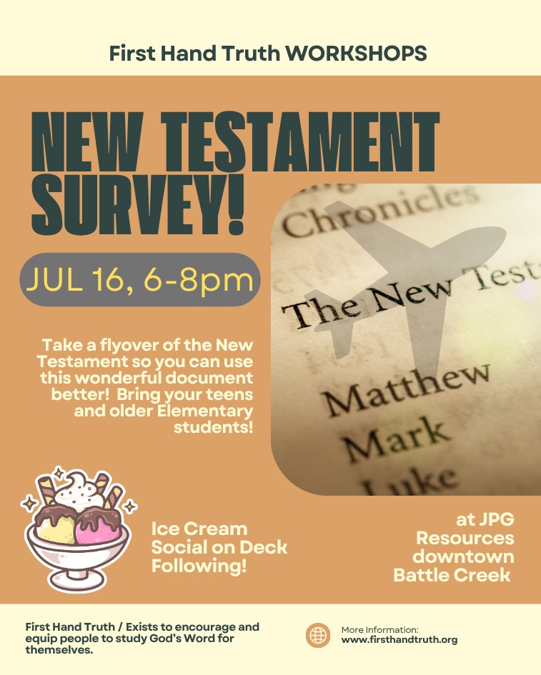 Why Bother With A Survey of the New Testament?